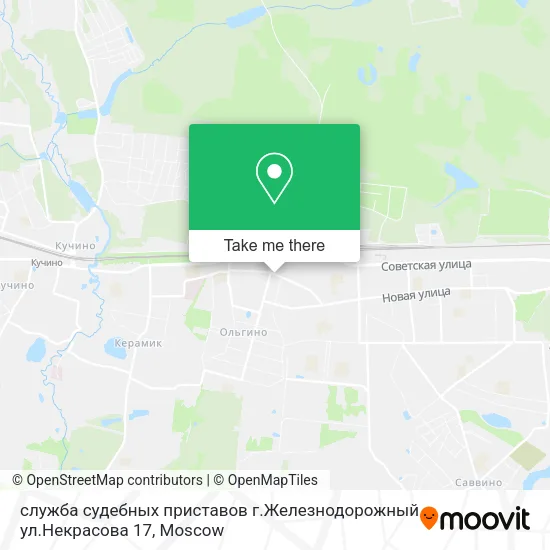 служба судебных приставов г.Железнодорожный ул.Некрасова 17 map