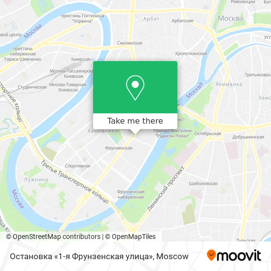 Остановка «1-я Фрунзенская улица» map