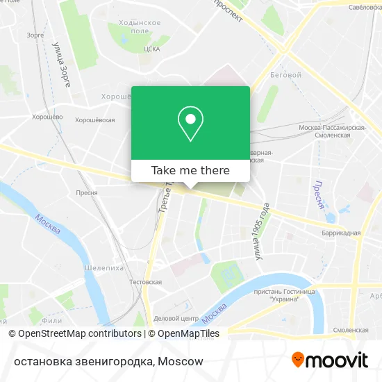остановка звенигородка map