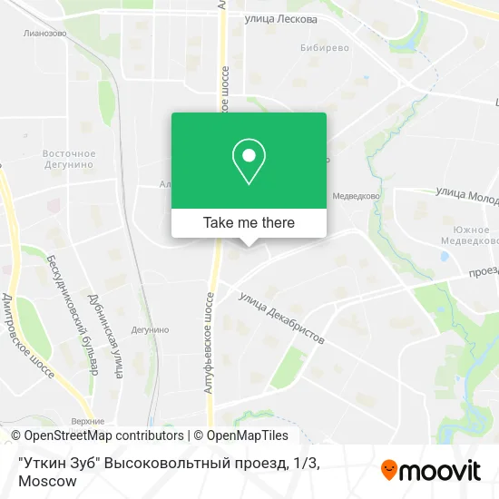 "Уткин Зуб" Высоковольтный проезд, 1 / 3 map