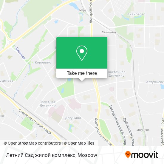 Летний Сад жилой комплекс map