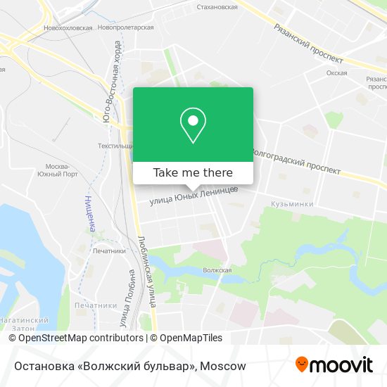 Остановка «Волжский бульвар» map