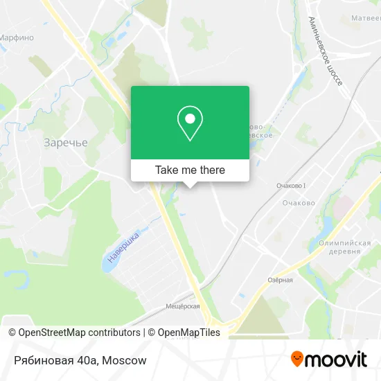Рябиновая  40а map