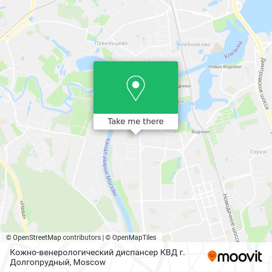 Кожно-венерологический диспансер КВД г. Долгопрудный map