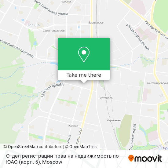 Отдел регистрации прав на недвижимость по ЮАО (корп. 5) map