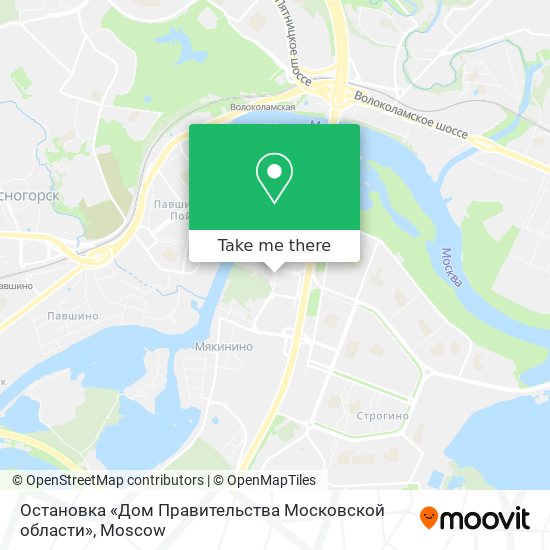 Остановка «Дом Правительства Московской области» map