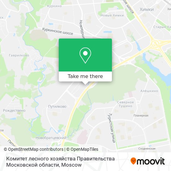Комитет лесного хозяйства Правительства Московской области map