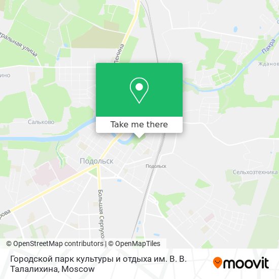 Городской парк культуры и отдыха им. В. В. Талалихина map