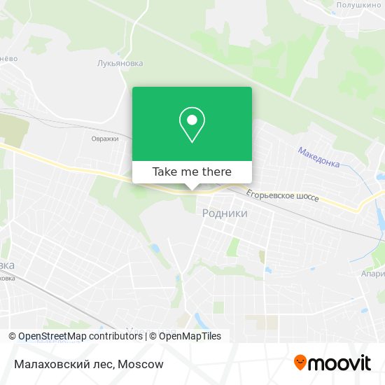 Малаховский лес map