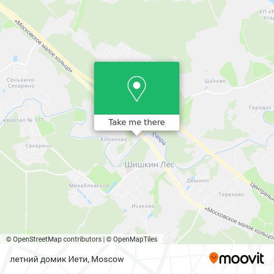 летний домик Иети map