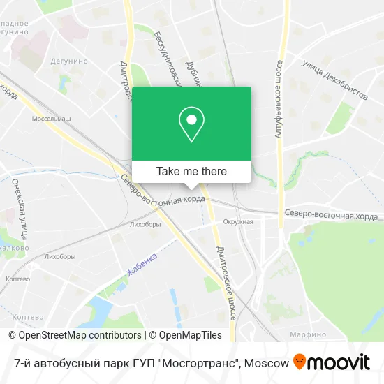 7-й автобусный парк ГУП "Мосгортранс" map