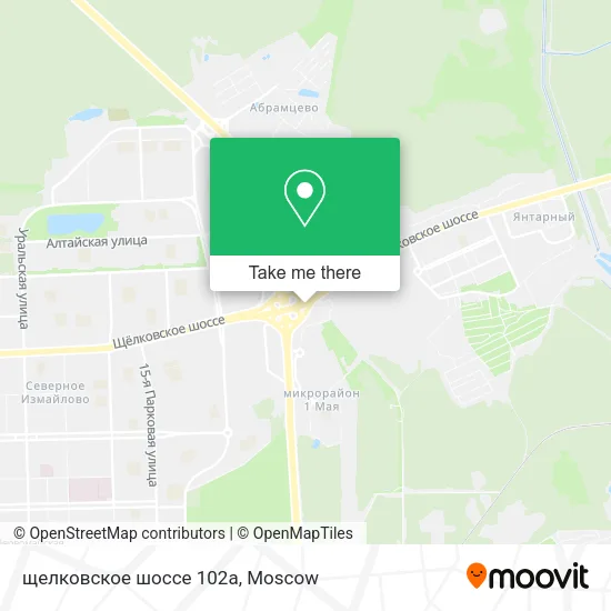 щелковское шоссе 102а map
