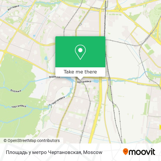 Площадь у метро Чертановская map