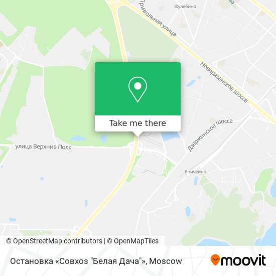 Остановка «Совхоз "Белая Дача"» map