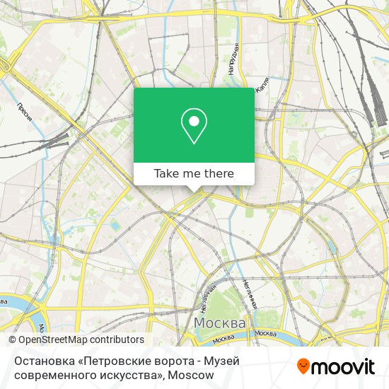 Остановка «Петровские ворота - Музей современного искусства» map