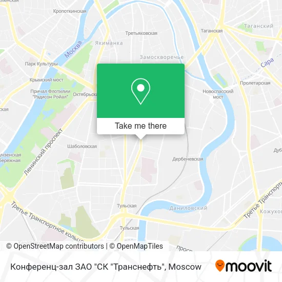 Конференц-зал ЗАО "СК "Транснефть" map