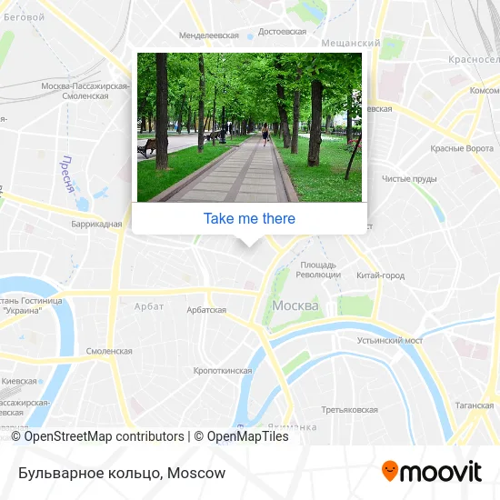 Бульварное кольцо map
