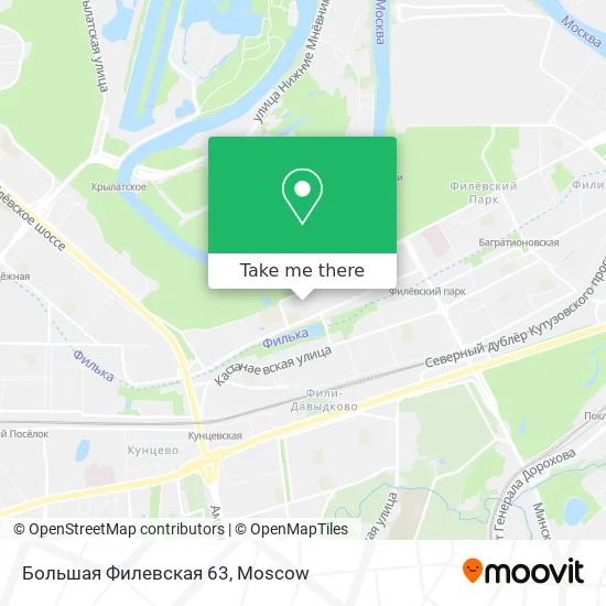 Большая Филевская 63 map