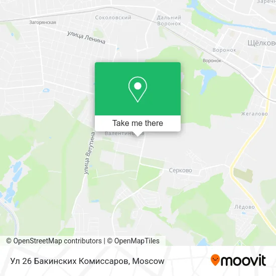 Ул 26 Бакинских Комиссаров map