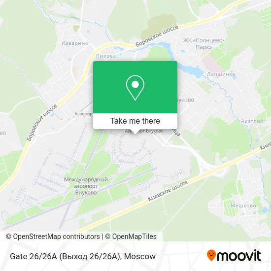 Gate 26/26A (Выход 26/26A) map