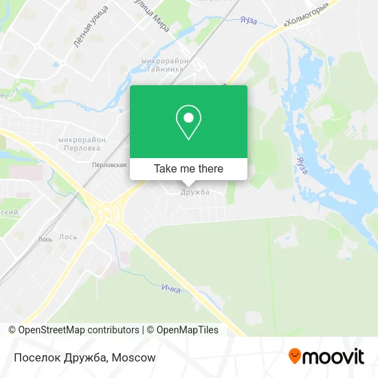 Поселок Дружба map