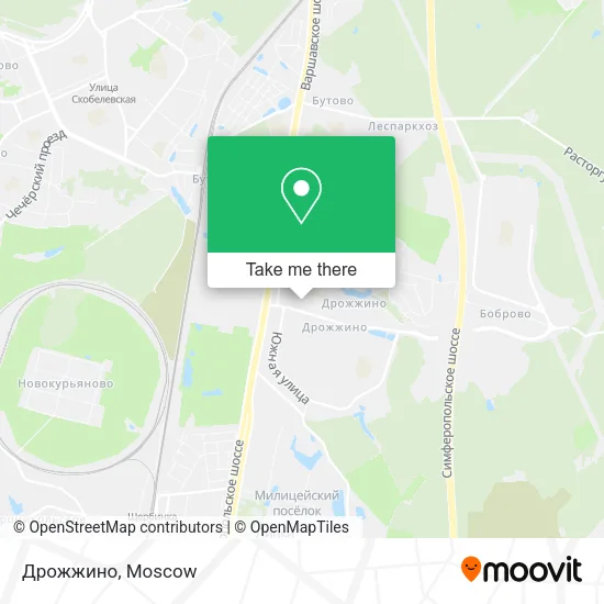 Дрожжино map