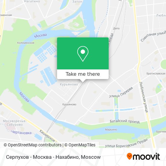 Серпухов - Москва - Нахабино map