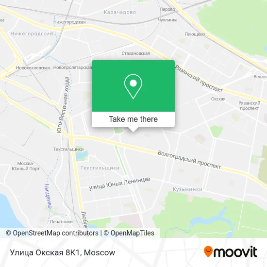 Улица Окская 8К1 map