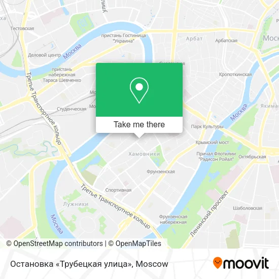 Остановка «Трубецкая улица» map