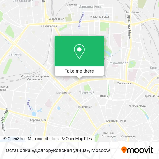 Остановка «Долгоруковская улица» map