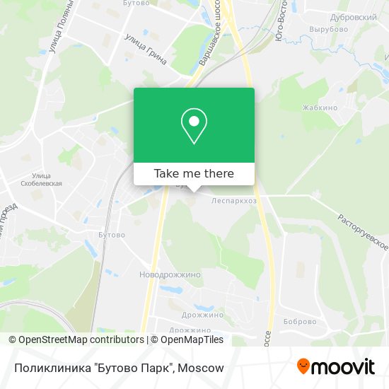 Поликлиника "Бутово Парк" map