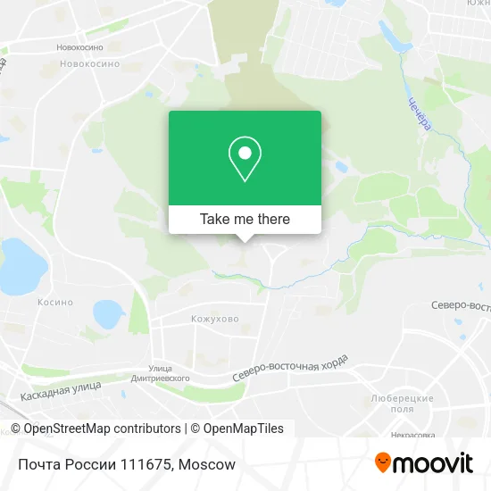 Почта России 111675 map