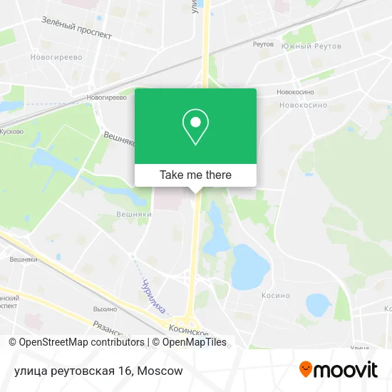 улица реутовская 16 map