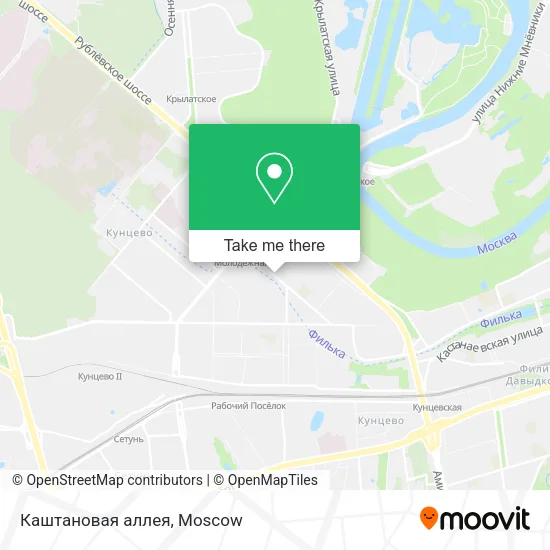 Каштановая аллея map