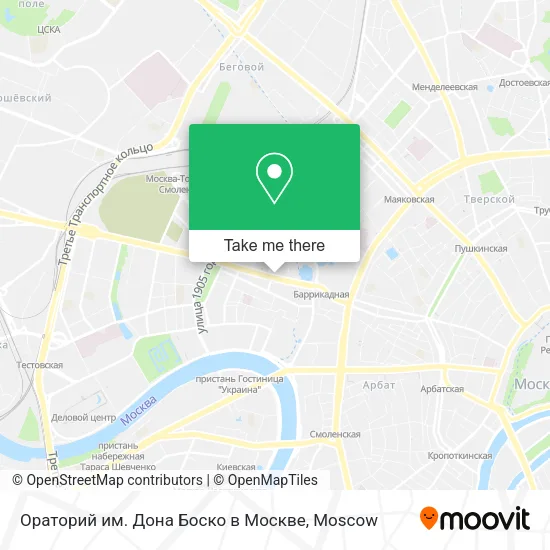 Ораторий им. Дона Боско в Москве map