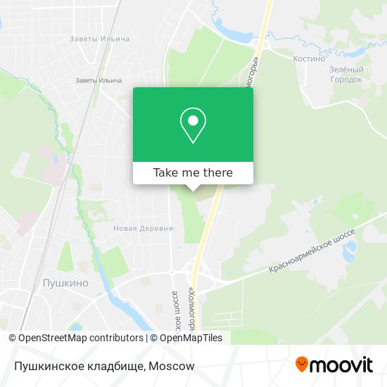 Пушкинское кладбище map