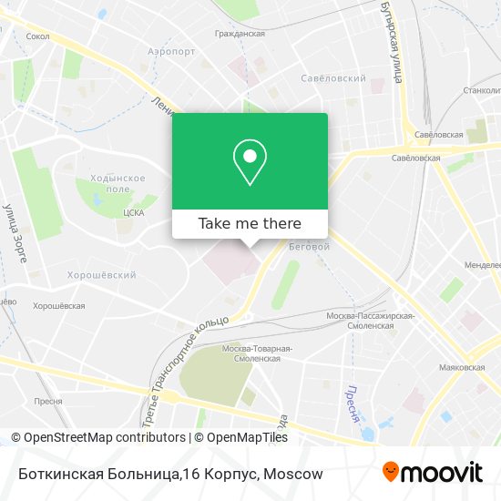 Боткинская Больница,16 Корпус map