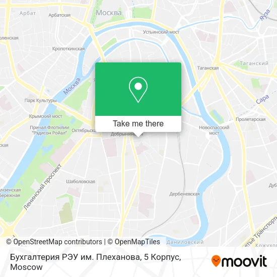 Бухгалтерия РЭУ им. Плеханова, 5 Корпус map