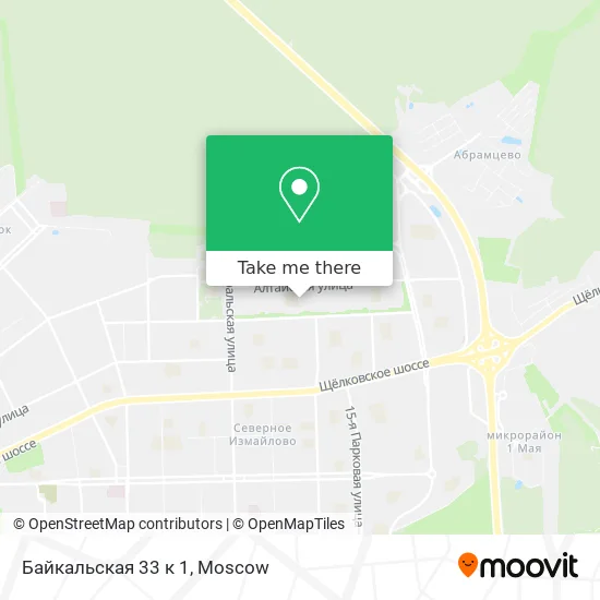 Байкальская 33 к 1 map