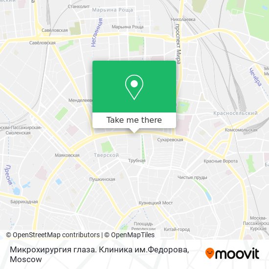 Микрохирургия глаза. Клиника им.Федорова map