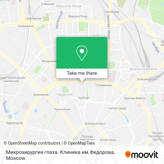 Микрохирургия глаза. Клиника им.Федорова map