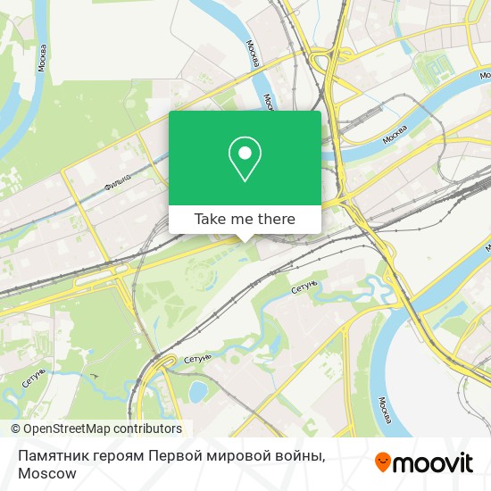 Памятник героям Первой мировой войны map