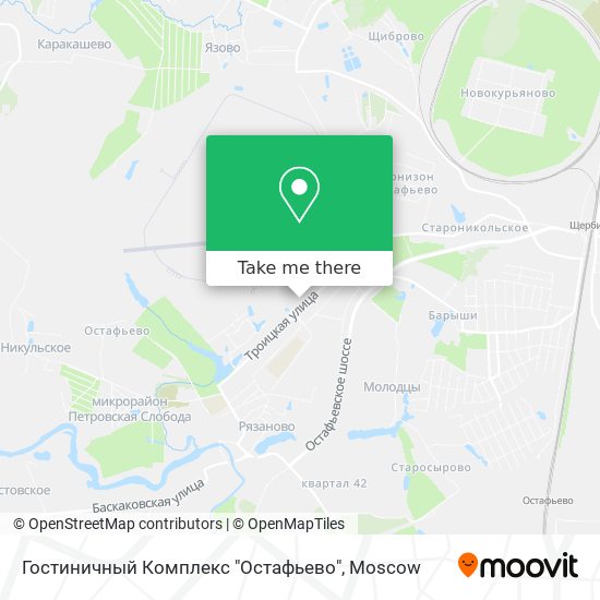 Гостиничный Комплекс "Остафьево" map