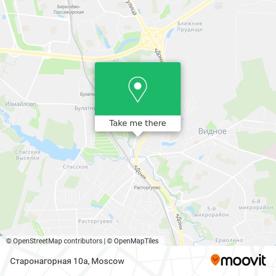 Старонагорная 10а map