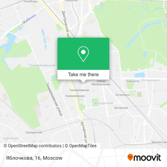 Яблочкова, 16 map