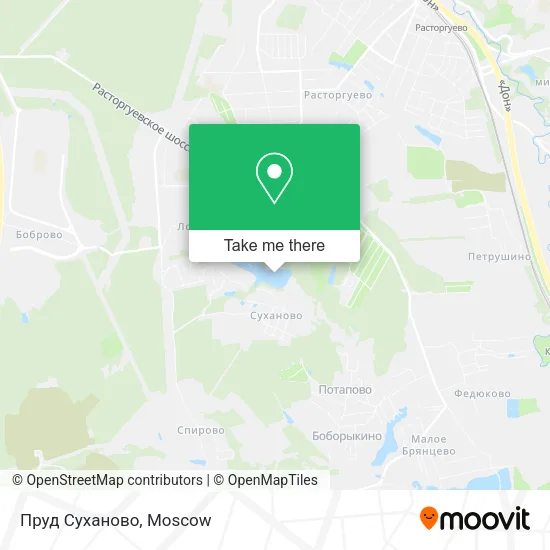 Пруд Суханово map