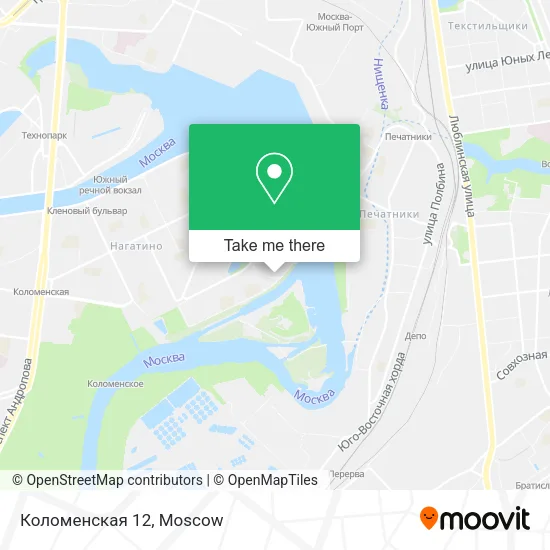 Коломенская 12 map