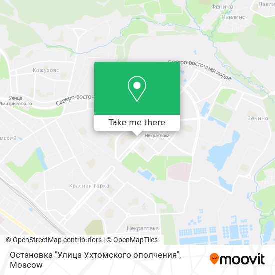Остановка "Улица Ухтомского ополчения" map