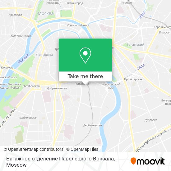 Багажное отделение Павелецкого Вокзала map