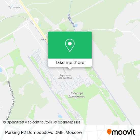 Parking P2 Domodedovo DME map